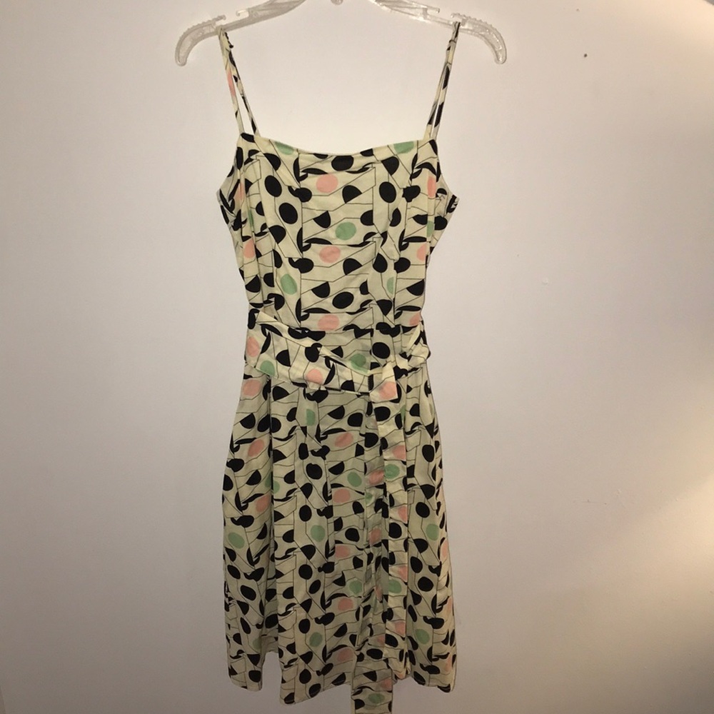 Polka dot spaghetti strap party dress